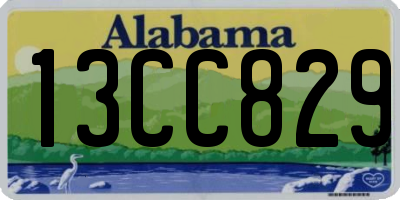 AL license plate 13CC829