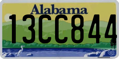 AL license plate 13CC844