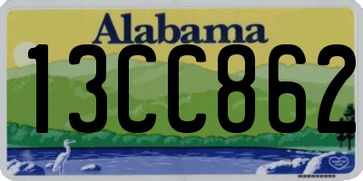 AL license plate 13CC862