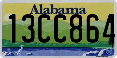 AL license plate 13CC864