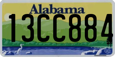 AL license plate 13CC884