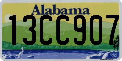 AL license plate 13CC907