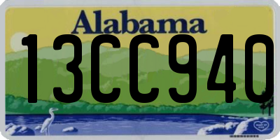 AL license plate 13CC940
