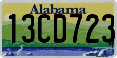 AL license plate 13CD723