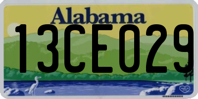AL license plate 13CE029