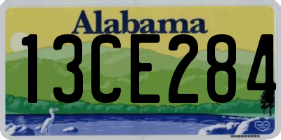 AL license plate 13CE284