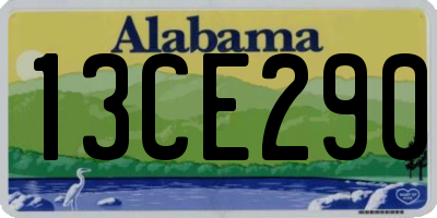 AL license plate 13CE290
