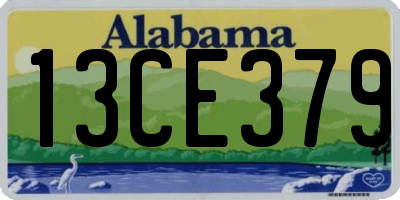 AL license plate 13CE379