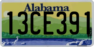 AL license plate 13CE391