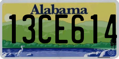 AL license plate 13CE614
