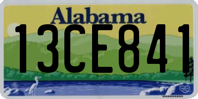 AL license plate 13CE841