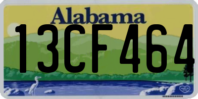 AL license plate 13CF464