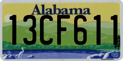 AL license plate 13CF611