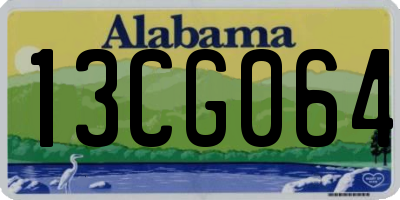 AL license plate 13CG064