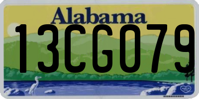 AL license plate 13CG079