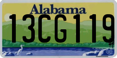 AL license plate 13CG119
