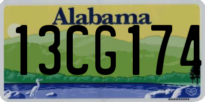 AL license plate 13CG174