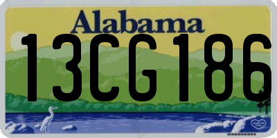 AL license plate 13CG186