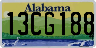 AL license plate 13CG188