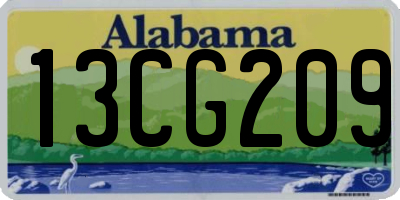 AL license plate 13CG209