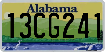 AL license plate 13CG241