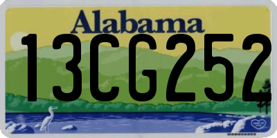 AL license plate 13CG252