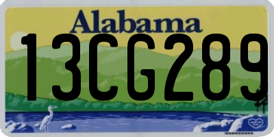 AL license plate 13CG289