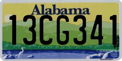 AL license plate 13CG341