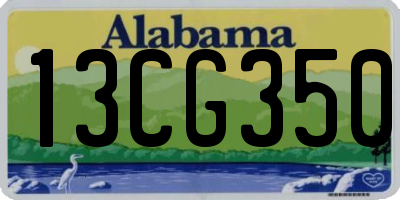 AL license plate 13CG350