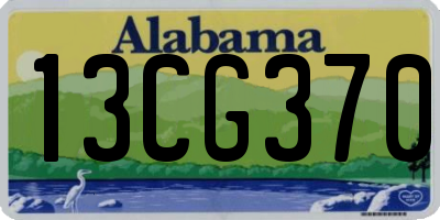 AL license plate 13CG370