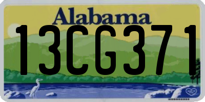 AL license plate 13CG371