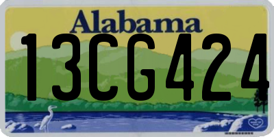 AL license plate 13CG424