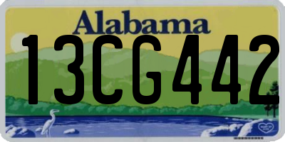 AL license plate 13CG442