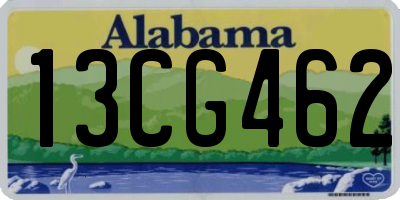 AL license plate 13CG462