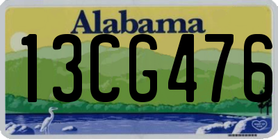 AL license plate 13CG476