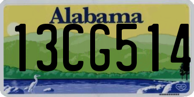 AL license plate 13CG514