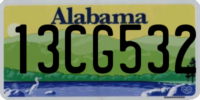AL license plate 13CG532