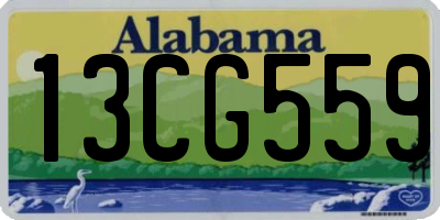 AL license plate 13CG559