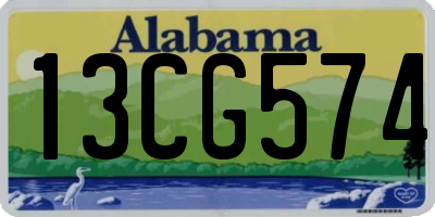 AL license plate 13CG574