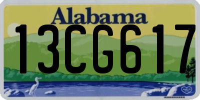 AL license plate 13CG617