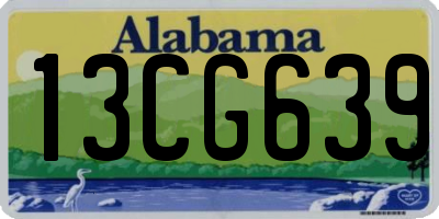 AL license plate 13CG639