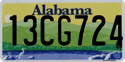AL license plate 13CG724