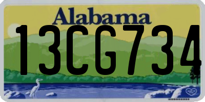 AL license plate 13CG734