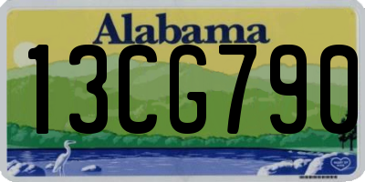 AL license plate 13CG790