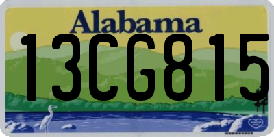 AL license plate 13CG815