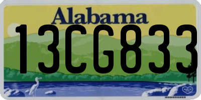 AL license plate 13CG833