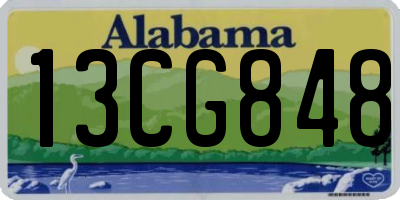 AL license plate 13CG848