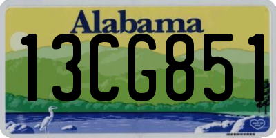 AL license plate 13CG851