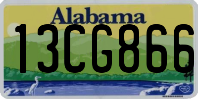 AL license plate 13CG866