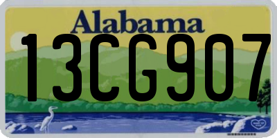 AL license plate 13CG907
